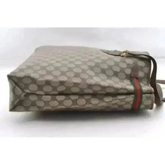 GUCCI Web Sherry Line Shoulder Tote Bag GG PVC, Vintage Authenticated - Picture 5 of 17